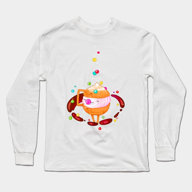 Cream puff Long Sleeve T-Shirt by drawnbyhanna